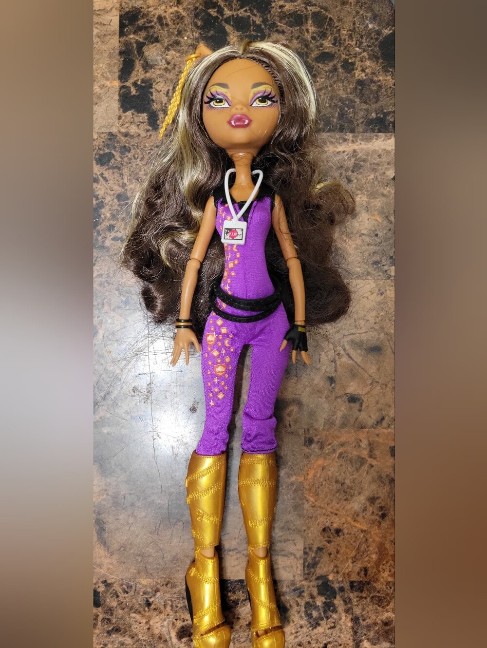 G1 Monster High Music Festival Clawdeen Wolf Only Displayed EUC